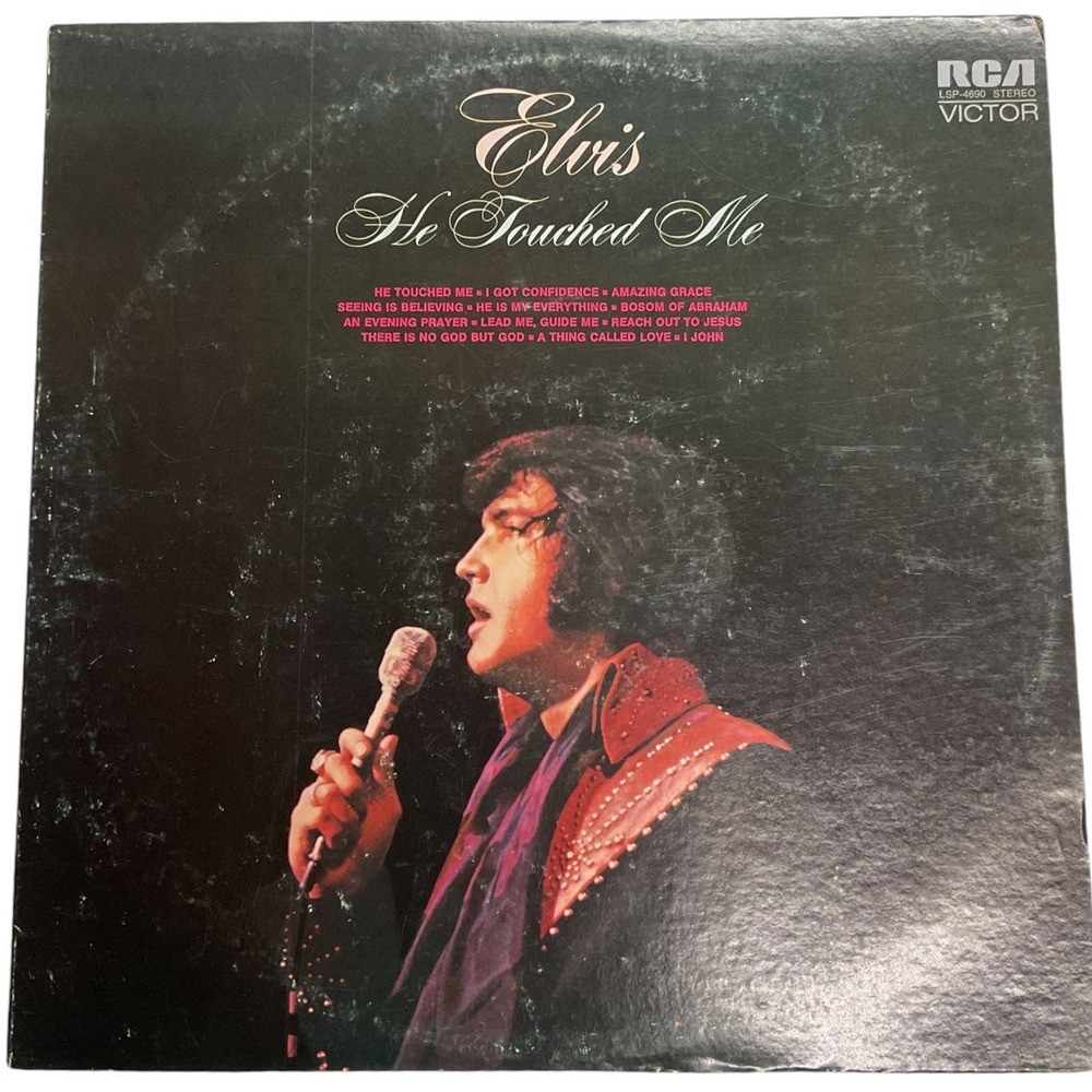 Elvis Presley He Touched Me Gospel Vinyl LP RCA Victor Stereo LSP-4690 1972 OS